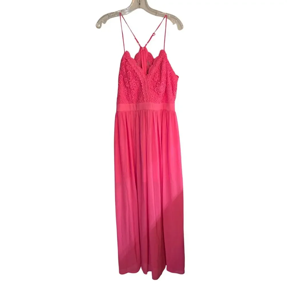No Boundaries XL Girl's Teen's Pink Sleeveless Maxi BOHO Sun Dress Kid's 15 17